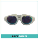 Thomas Tait White Frame Sunglasses With Green Tint Lens RRP £325