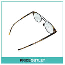 No Lens Brown Tortoiseshell Print & Matte Black Frame Pilot Glasses RRP £325