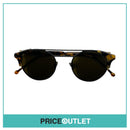 CBrown Tortoiseshell Print & Matte Black Frame Pilot Sunglasses RRP £325