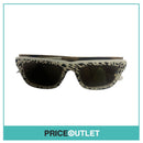 Animal Black & Pearlescent White Print Sunglasses With Reflective Lens RRP £325