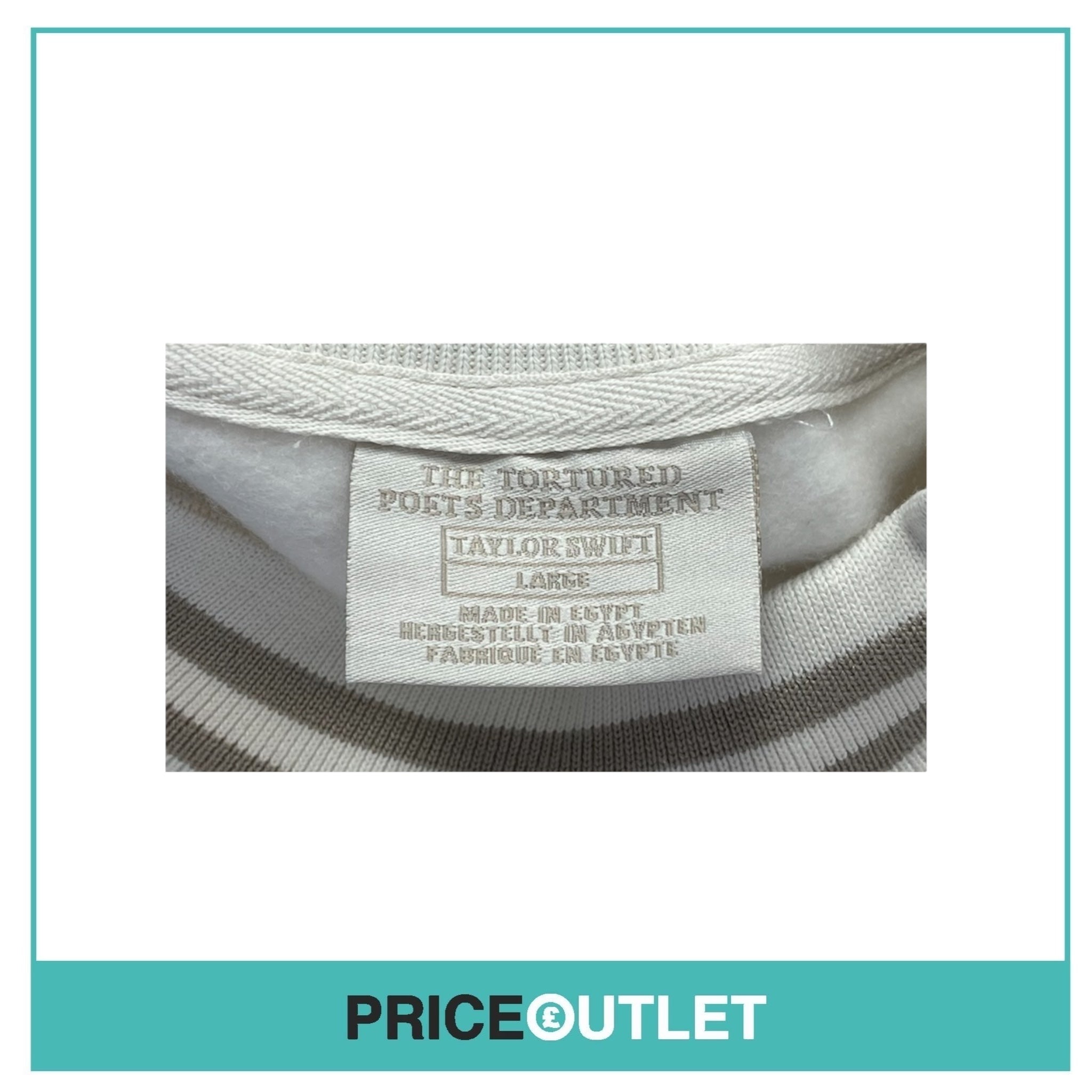 Taylor Swift - The Tortured Poets Department - Cream Jumper (Size L) (Slight Damage)