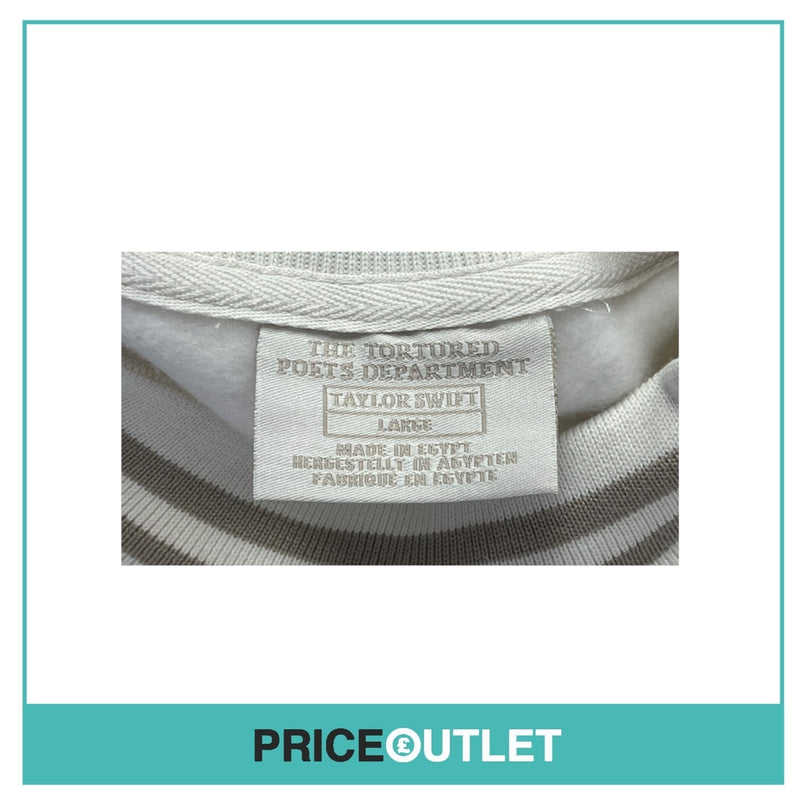 Taylor Swift - The Tortured Poets Department - Cream Jumper (Size L) (Slight Damage)
