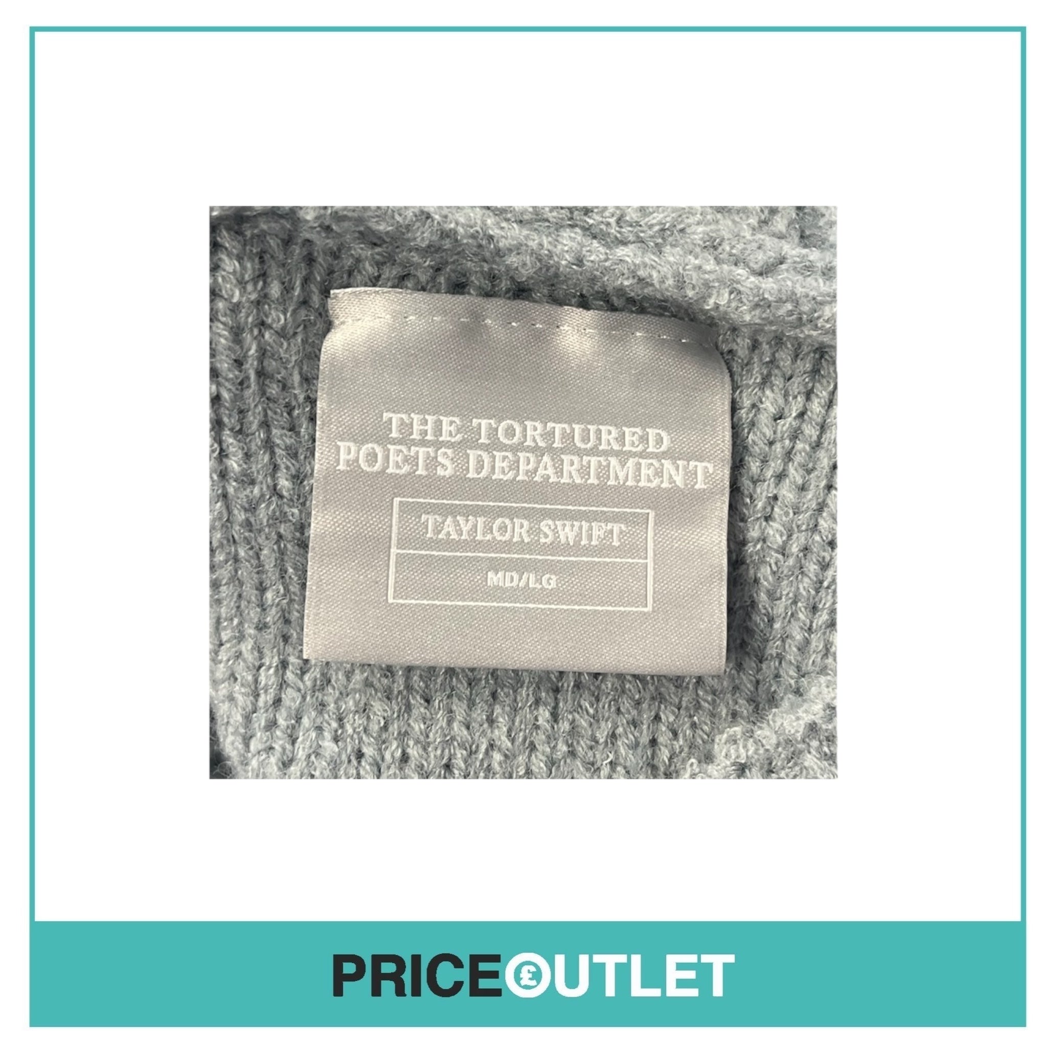 Taylor Swift - The Tortured Poets Department - Grey Cardigan (Size MD/LG) (Damaged)