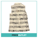Giambattista Valli - White and Grey Sleeveless Shirt - Size XXS - BRAND NEW WITH TAGS