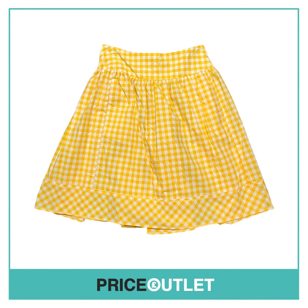 Thierry Colson - Yellow Gingham Skirt - Size L - BRAND NEW WITH TAGS