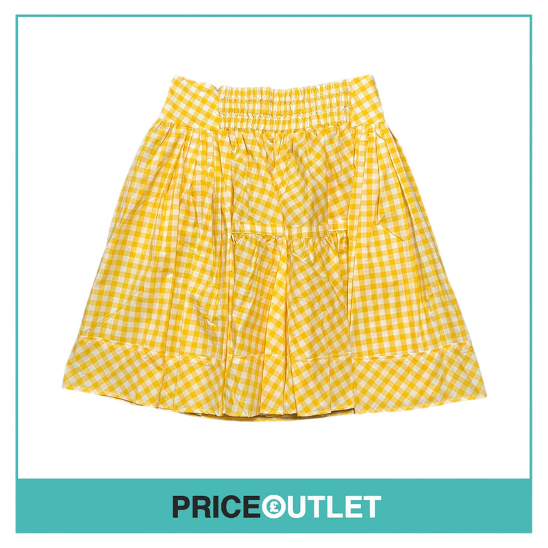 Thierry Colson - Yellow Gingham Skirt - Size L - BRAND NEW WITH TAGS