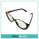 No Lens Black Frame Glasses With Rose Gold Detail RRP £325