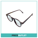 No Lens Round Frame Red & Purple Pattern Glasses RRP £325