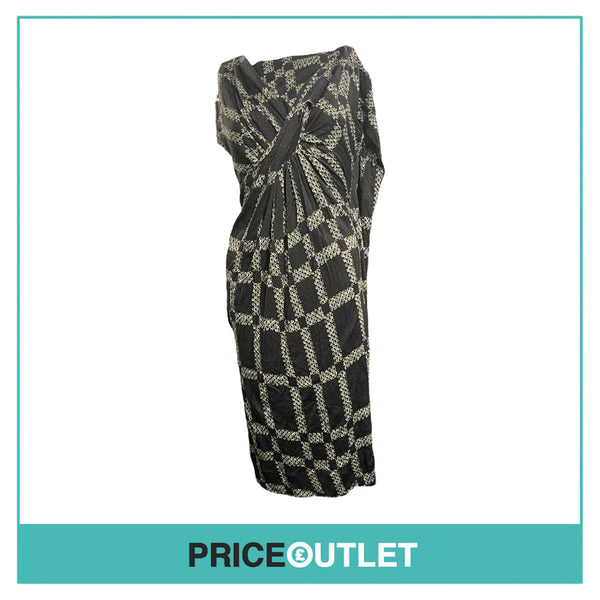 Peter Pilotto - Black Check Astrea Dress - Size 12 - BRAND NEW WITH TAGS