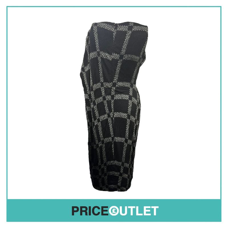Peter Pilotto - Black Check Astrea Dress - Size 12 - BRAND NEW WITH TAGS