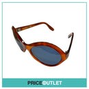 Orange Tortoiseshell Round Oversized Frame Sunglasses RRP £325