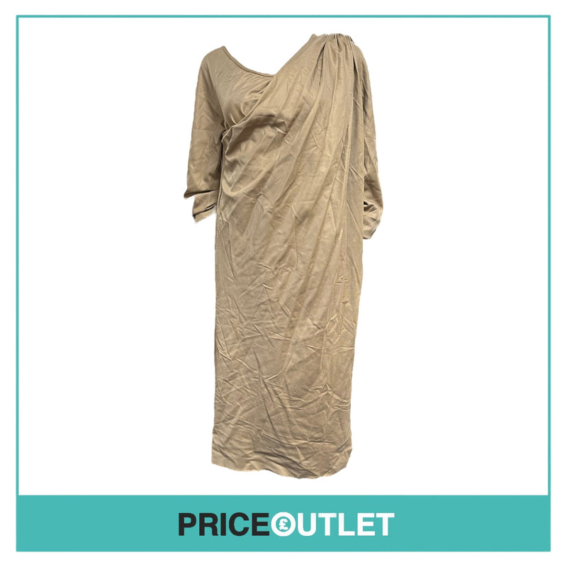David Szeto - Beige Sari Dress - Size 38 - BRAND NEW WITH TAGS