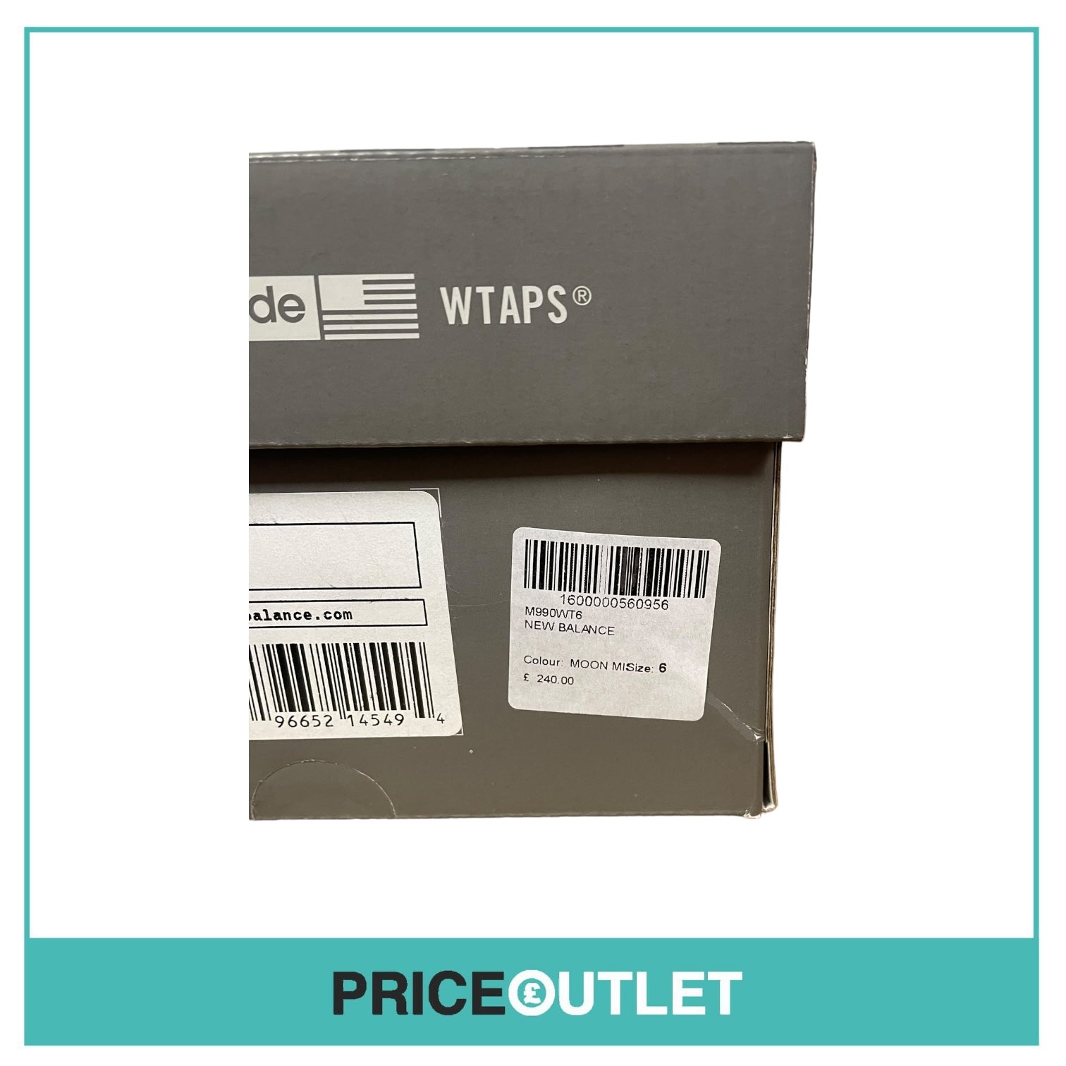 New Balance x WTAPS - 990v6 ‘Moon Mist’ - UK 6 - SLIGHT BOX DAMAGE