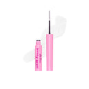 Pink mascara with brush on a white background