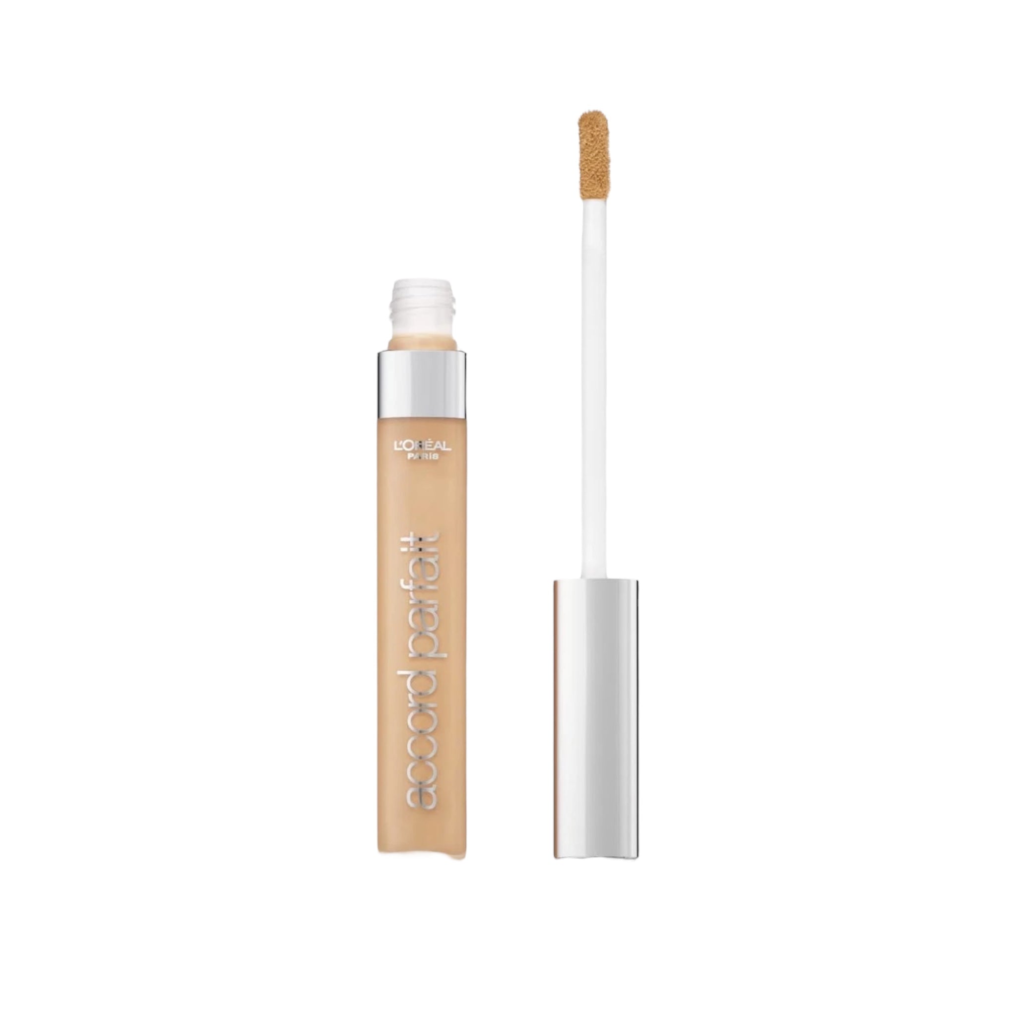 L'Oreal Infallible concealer with applicator on a white background