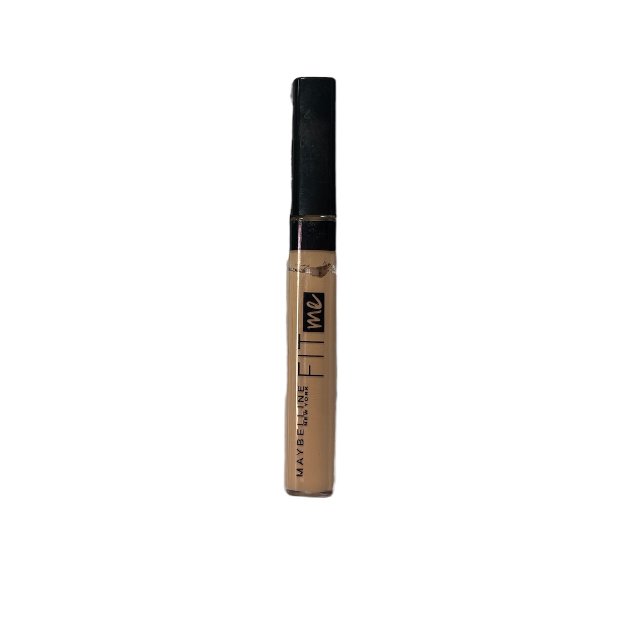 Maybelline concealer bottle on a white background