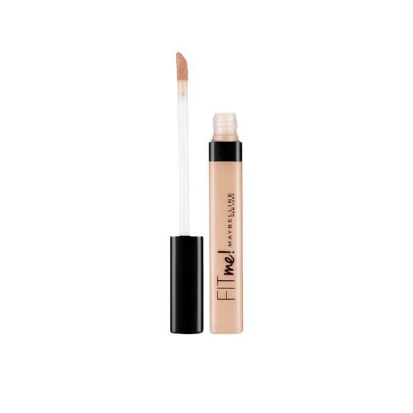Maybelline Fit Me concealer with applicator on a white background