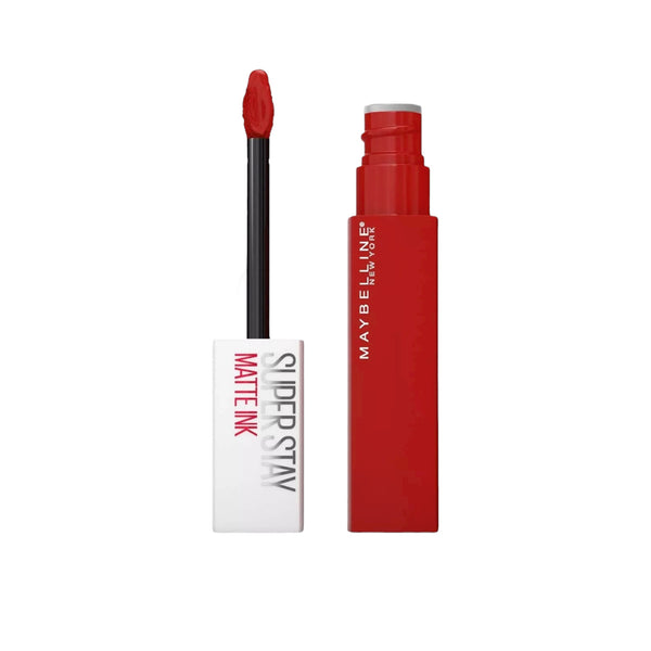Maybelline Super Stay Matte Ink lipstick with applicator on a white background