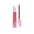 Maybelline Super Stay Matte Ink lip gloss with packaging on a white background