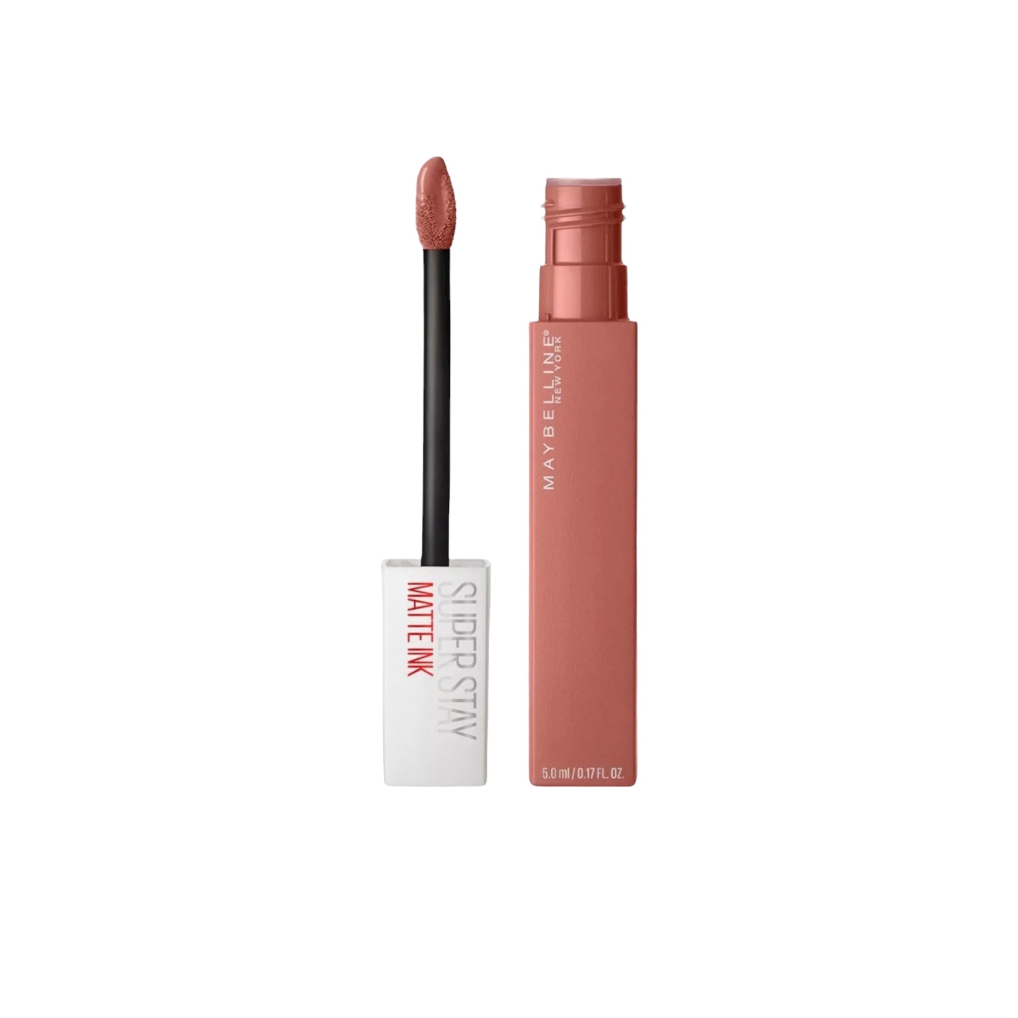 Maybelline Super Stay Matte Ink lipstick with applicator on a white background