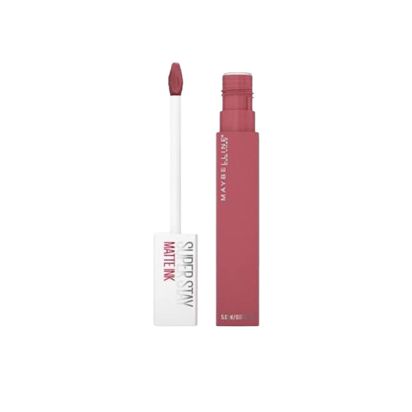 Maybelline Matte Ink lipstick with applicator on a white background