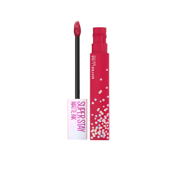 Maybelline Superstay Matte Ink lip product on a white background