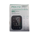 PEKYO Arm Blood Pressure Monitor packaging on a white background