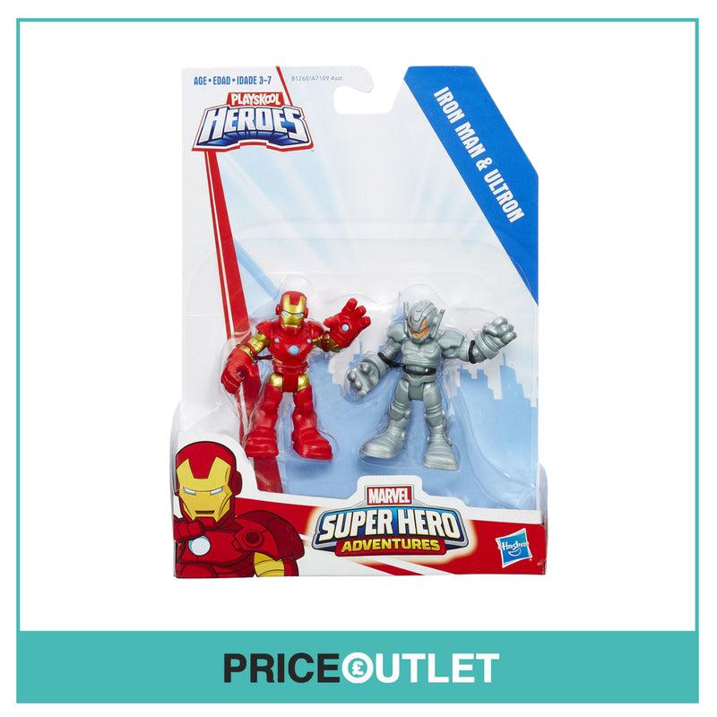 Marvel Super Hero Adventures IRON-MAN & ULTRON Figure 2-Pack