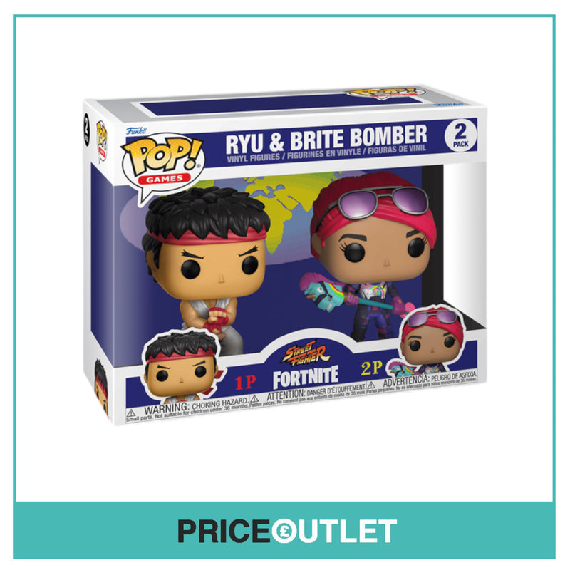 Funko - Ryu & Brite Bomber Funko Pop! 2 pack Fortnite - Brand New