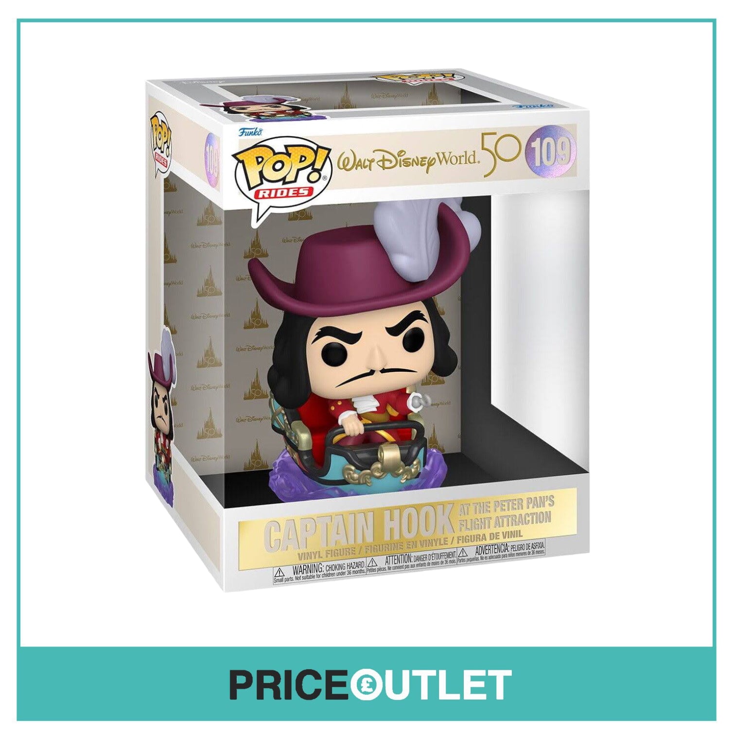 Funko - Captain Hook at the Peter Pan's Flight Attraction