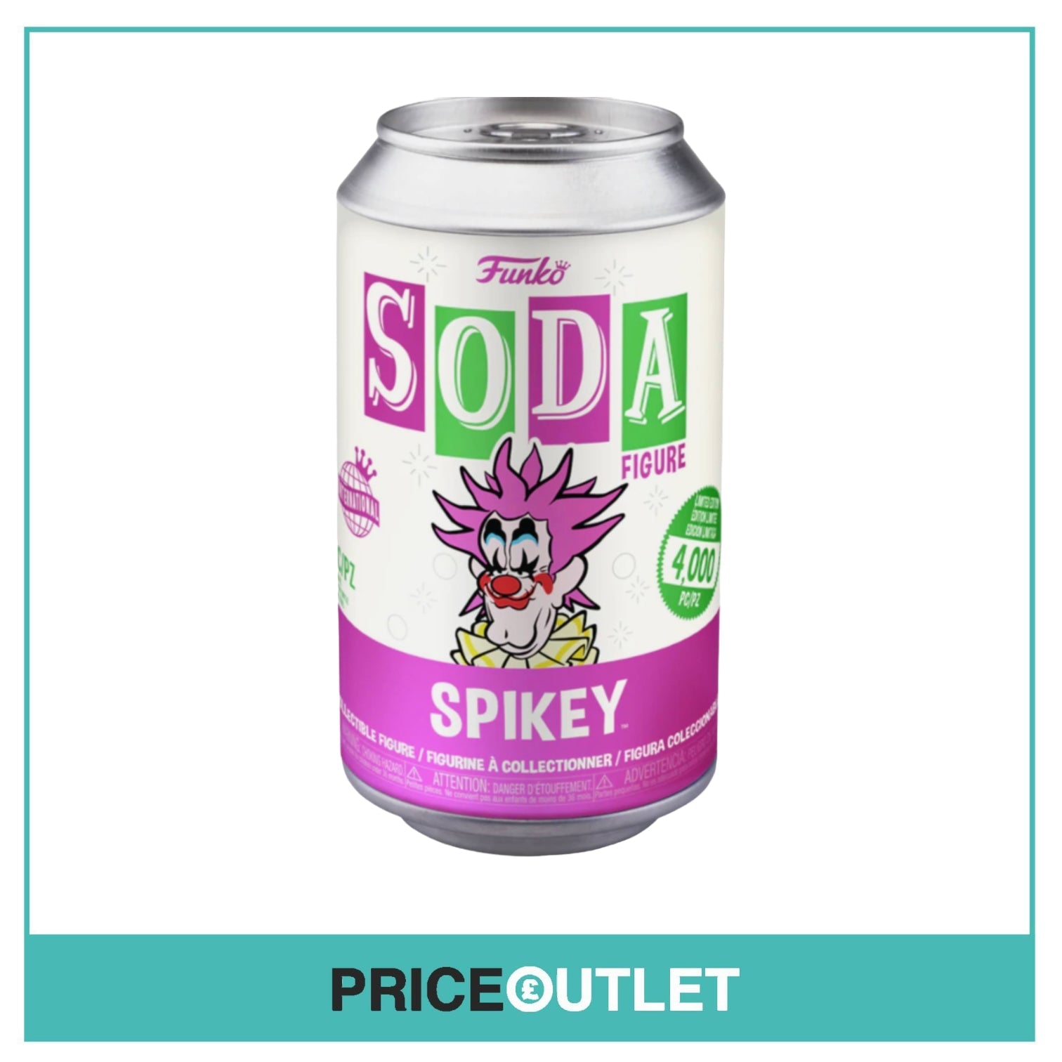 Spikey Funko Soda Vinyl Figure! (Box of 6) - Killer Klowns from Outer Space - International LE4000 Pcs - Guaranteed Chase