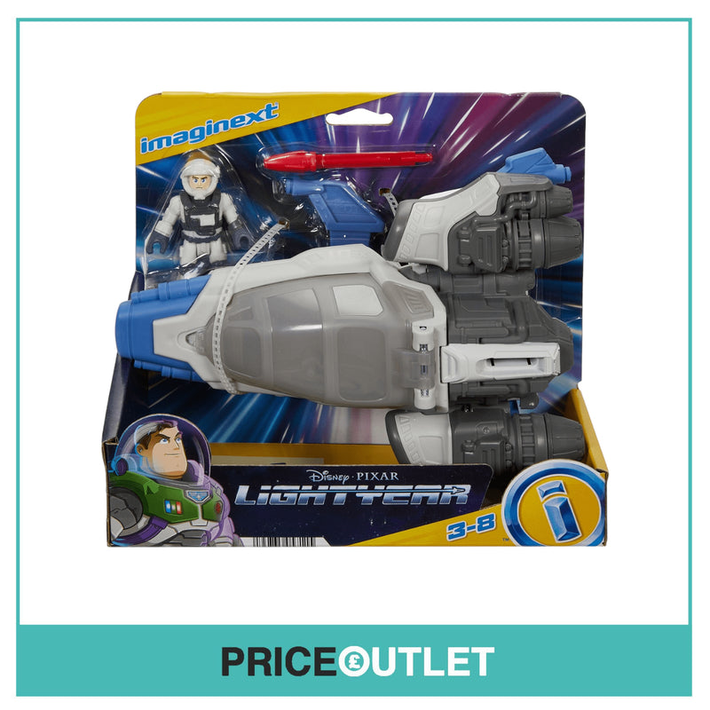 Fisher-Price Imaginext Disney Pixar Lightyear Hyperspeed Explorer XL-01 Spaceship & Buzz Lightyear XL-01 Figure Set