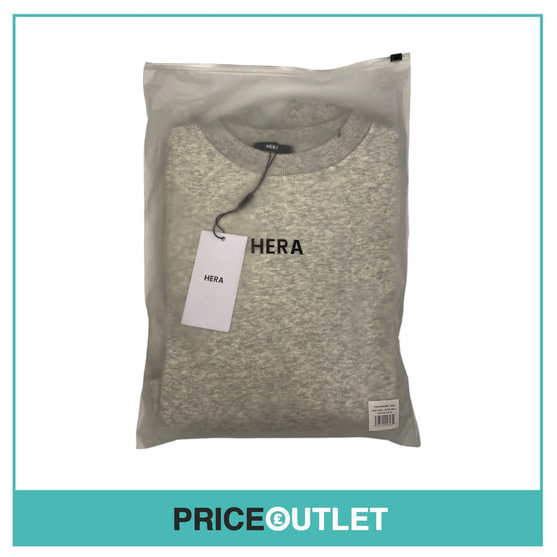HERA - Core Sweatshirt Basic - Grey Marl - Size S - BRAND NEW SEALED