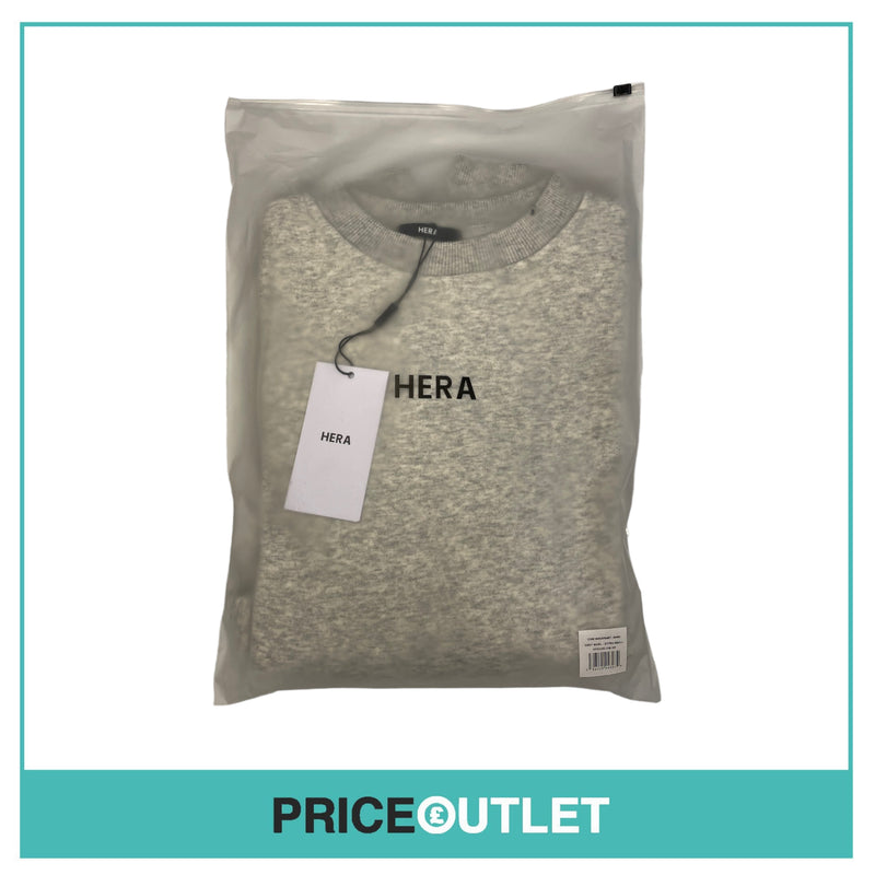HERA - Core Sweatshirt Basic - Grey Marl - Size XS - BRAND NEW SEALED