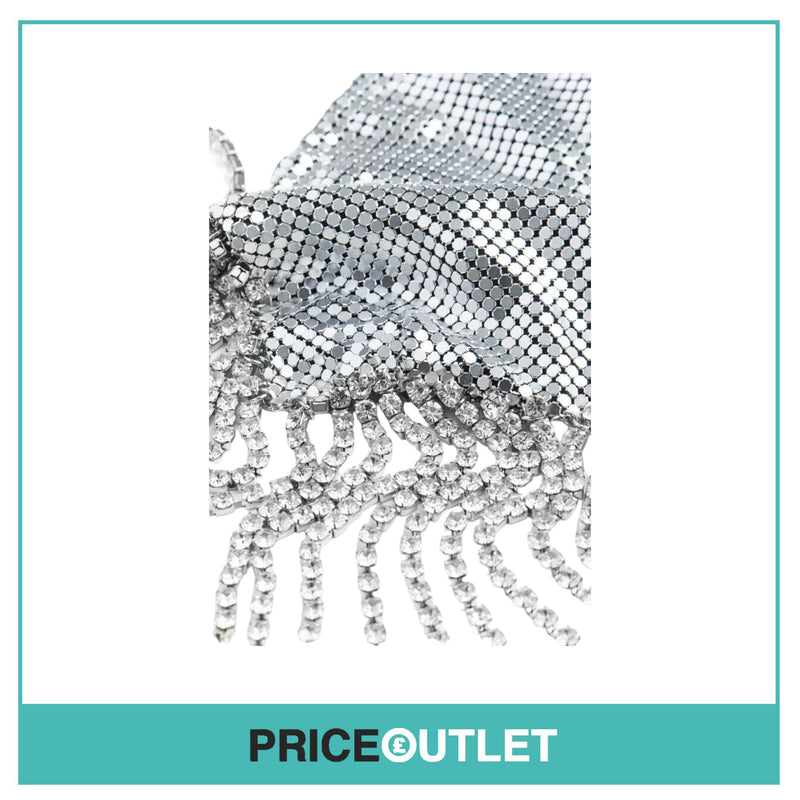 Rabanne X H&M - Small Fringed Metal Mesh Bag (Silver) - BRAND NEW