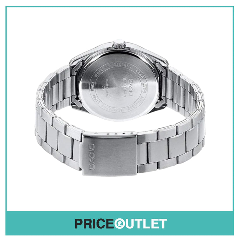 Casio MTP-1302PD MTP-1302PD-3AVEF Classic Watch - Silver / Turquoise - BRAND NEW