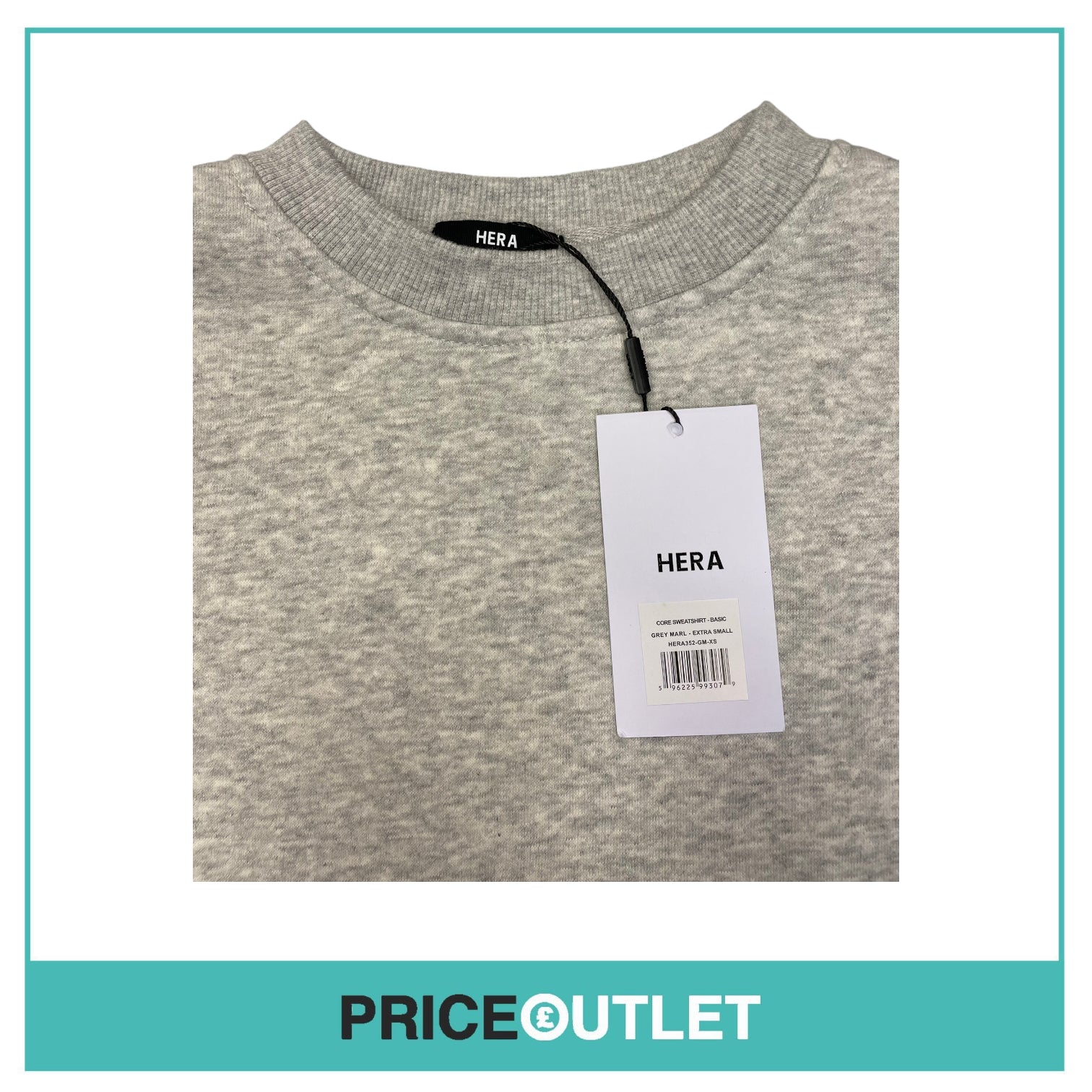 HERA - Core Sweatshirt Basic - Grey Marl - Size XL - BRAND NEW SEALED