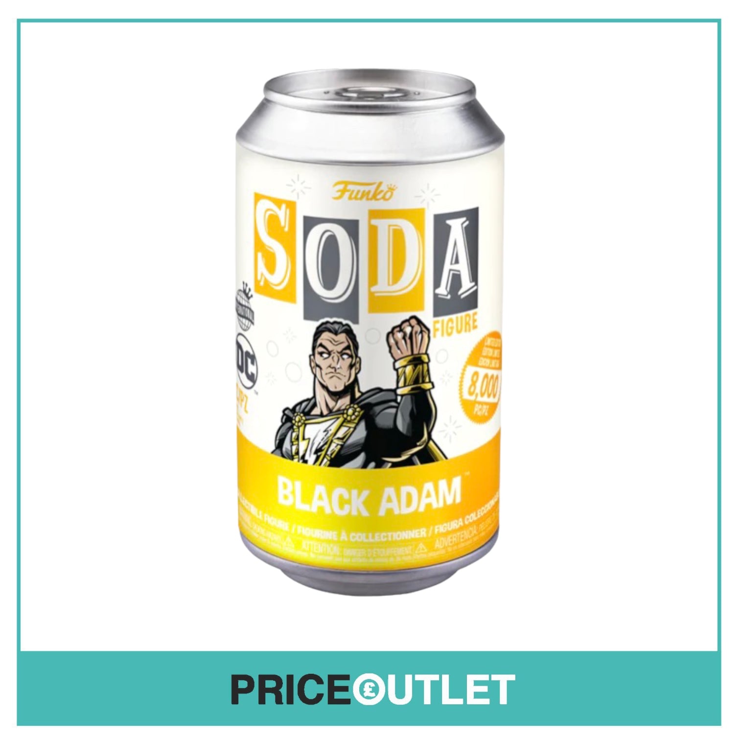 Black Adam Funko Soda Vinyl Figure! - Black Adam - International LE8000 Pcs - Chance of Chase