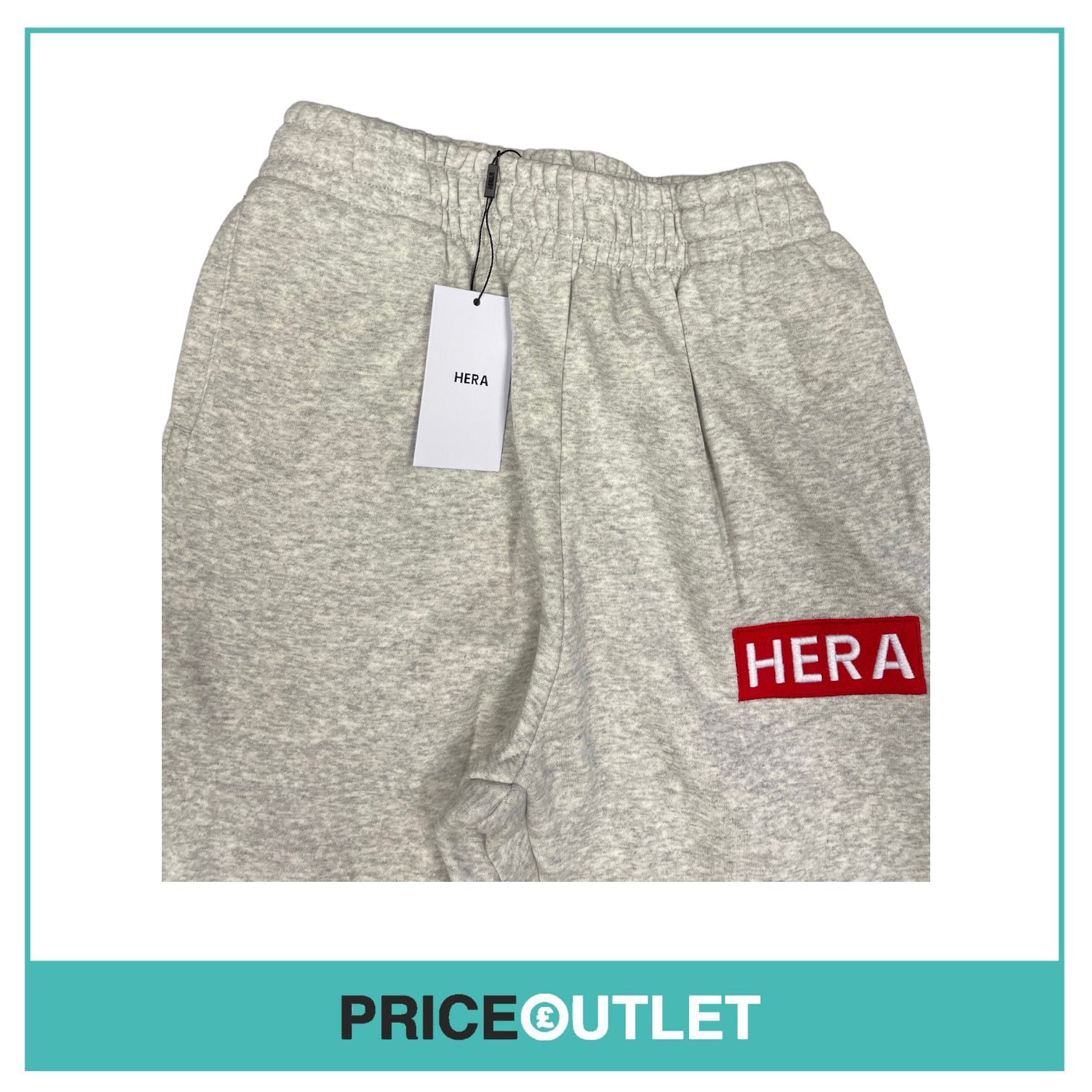 HERA - Box Logo Sweatpants - Grey Marl - Size M - BRAND NEW SEALED