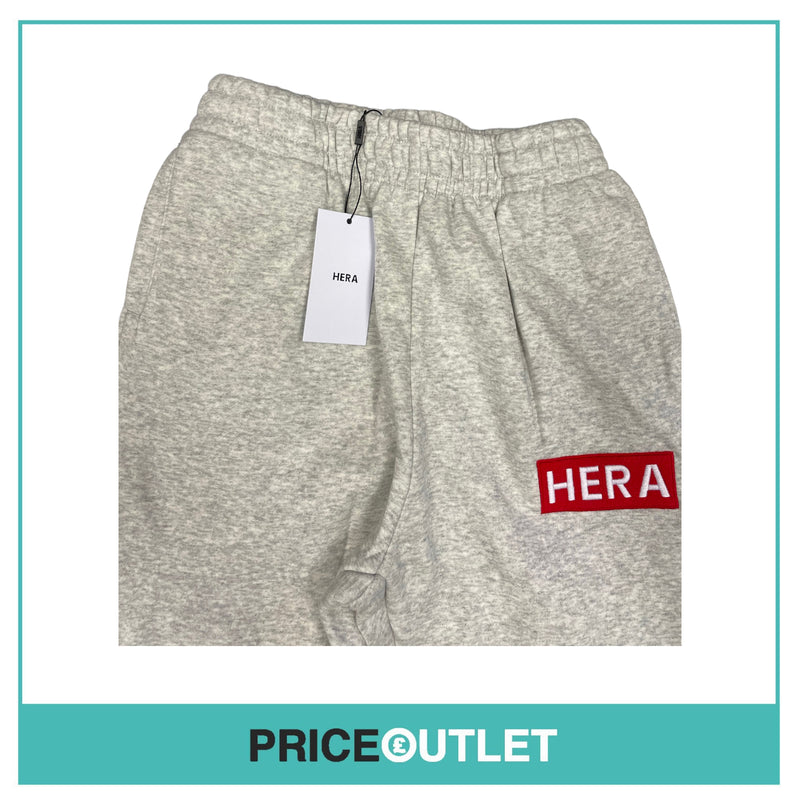 HERA - Box Logo Sweatpants - Grey Marl - Size XS - BRAND NEW SEALED