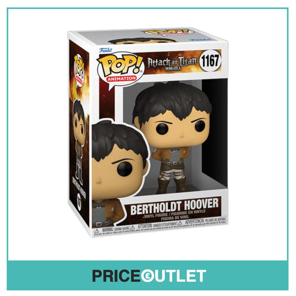 Funko - Bertholdt Hoover #1167 Attack on Titan - BRAND NEW IN A  FREE POP PROTECTOR