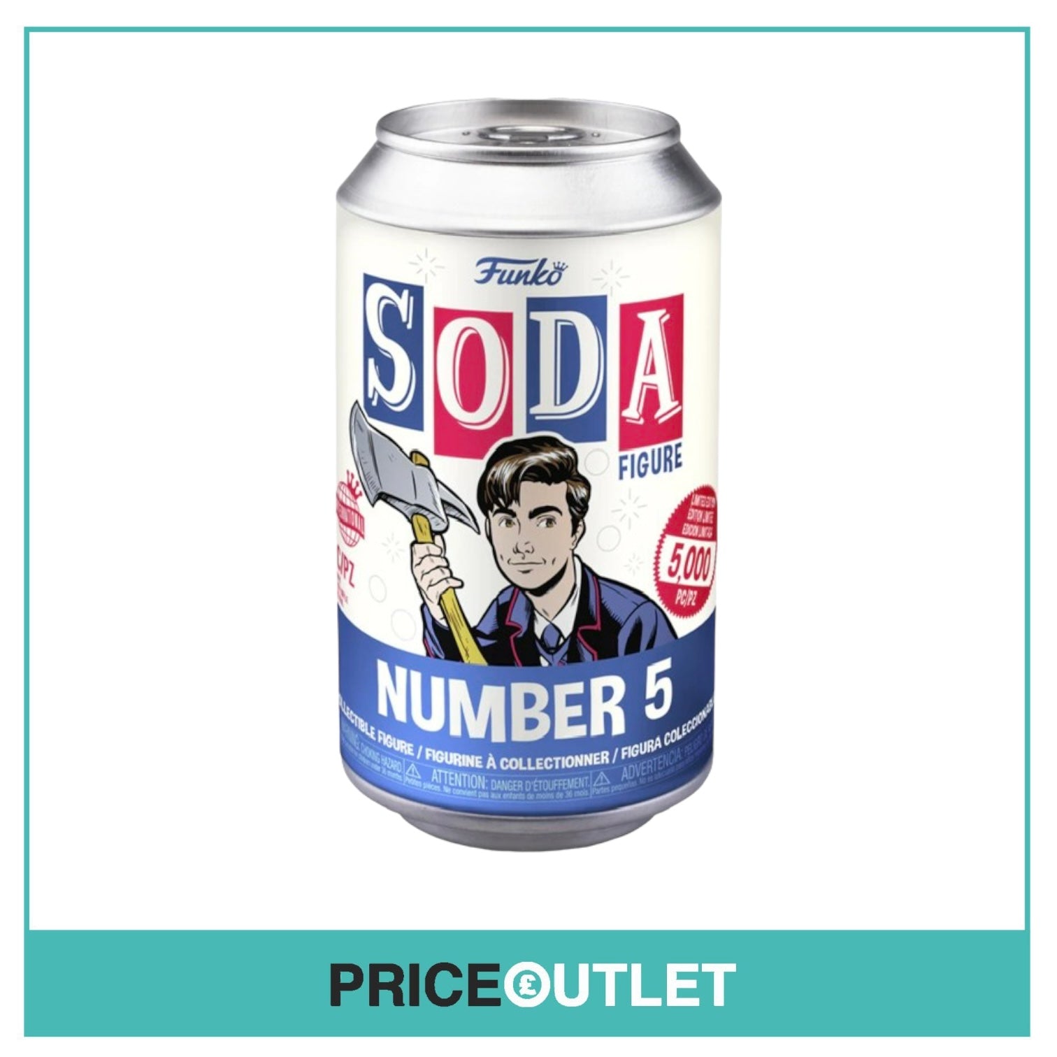 Number 5 Funko Soda Vinyl Figure!  - The Umbrella Academy -  International LE5000 Pcs - Box Of 6 Guaranteed chase
