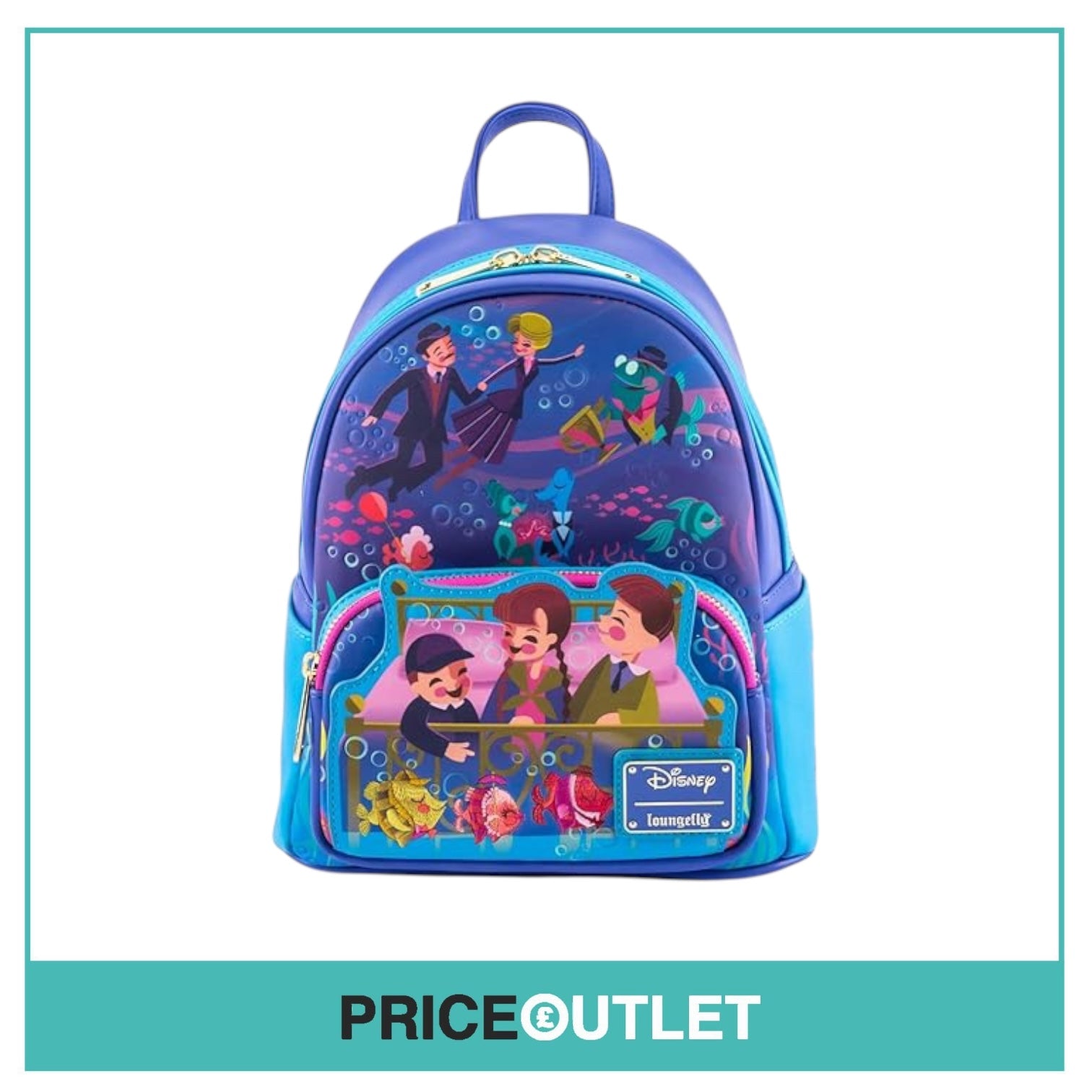 Loungefly Disney Bedknobs and Broomsticks Briny Ballroom Mini Backpack