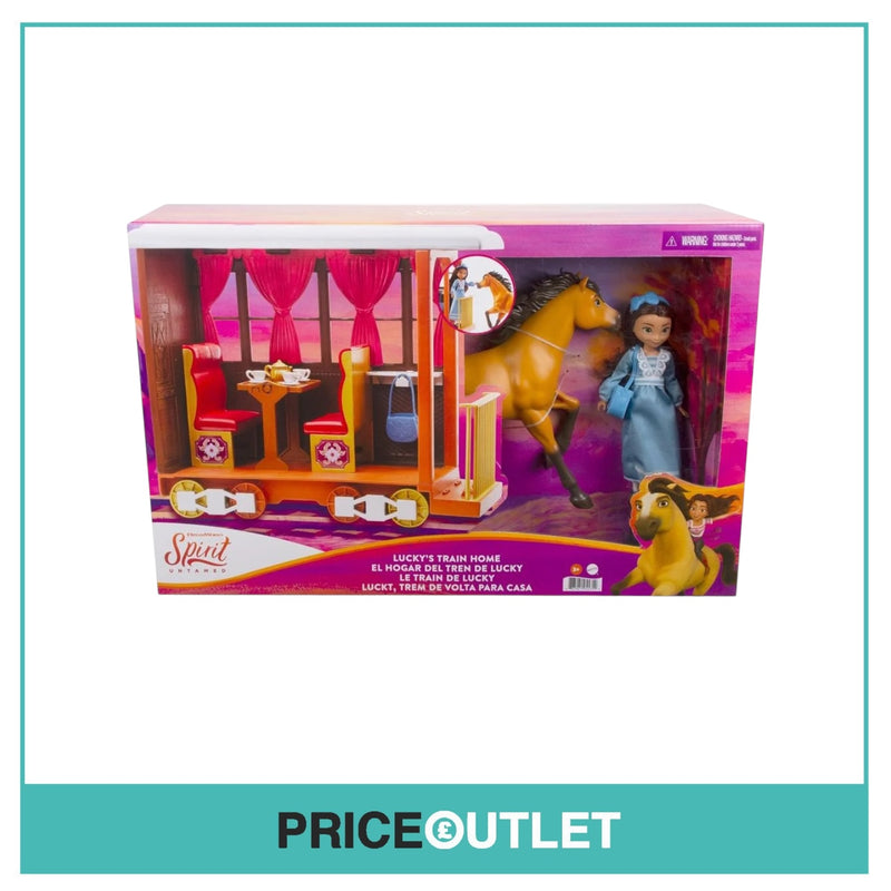 Spirit Untamed Lucky's Train Home Playset