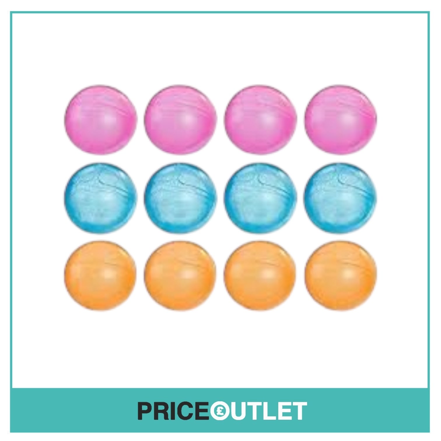 Nerf Super Soaker Hydro Balls Party 12-Pack - Reusable Water-Filled Balls