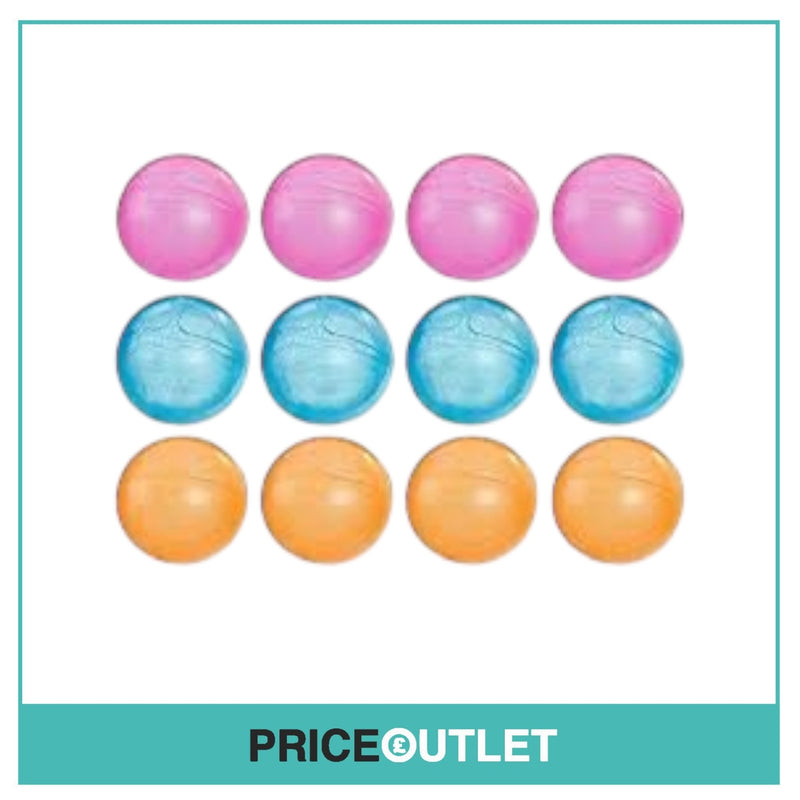 Nerf Super Soaker Hydro Balls Party 12-Pack - Reusable Water-Filled Balls