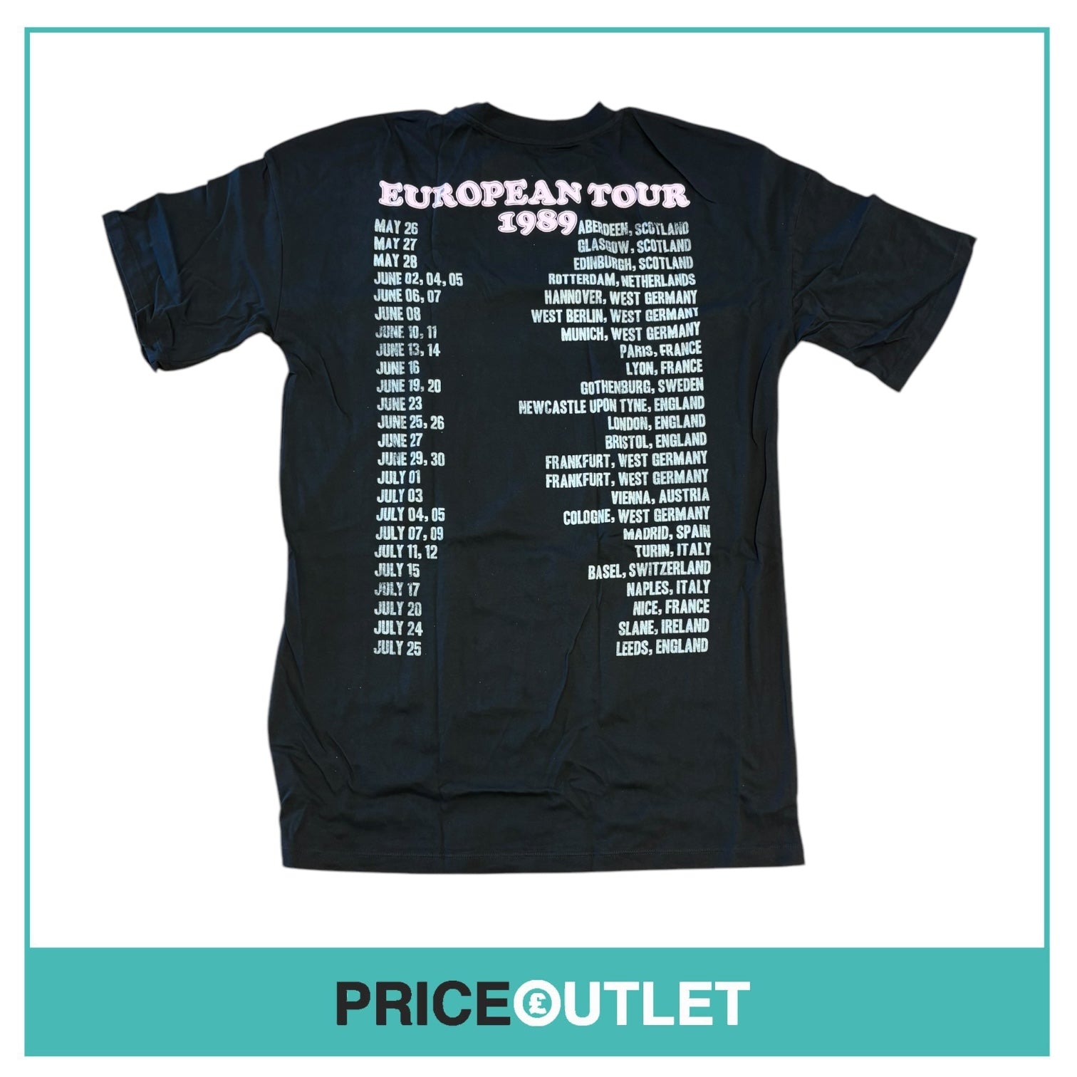 Rolling Stones 89' European tour T-Shirt Dress - S