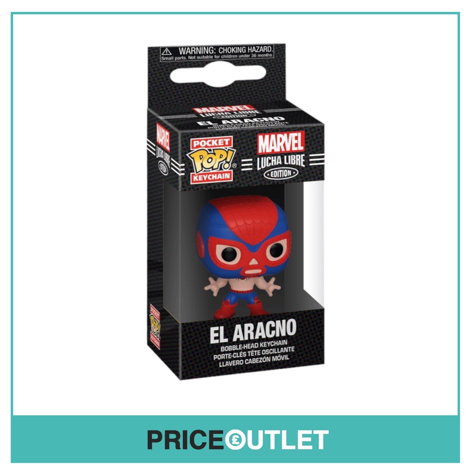 El Aracno Funko Pocket Pop! Keychain - Marvel Luchadores
