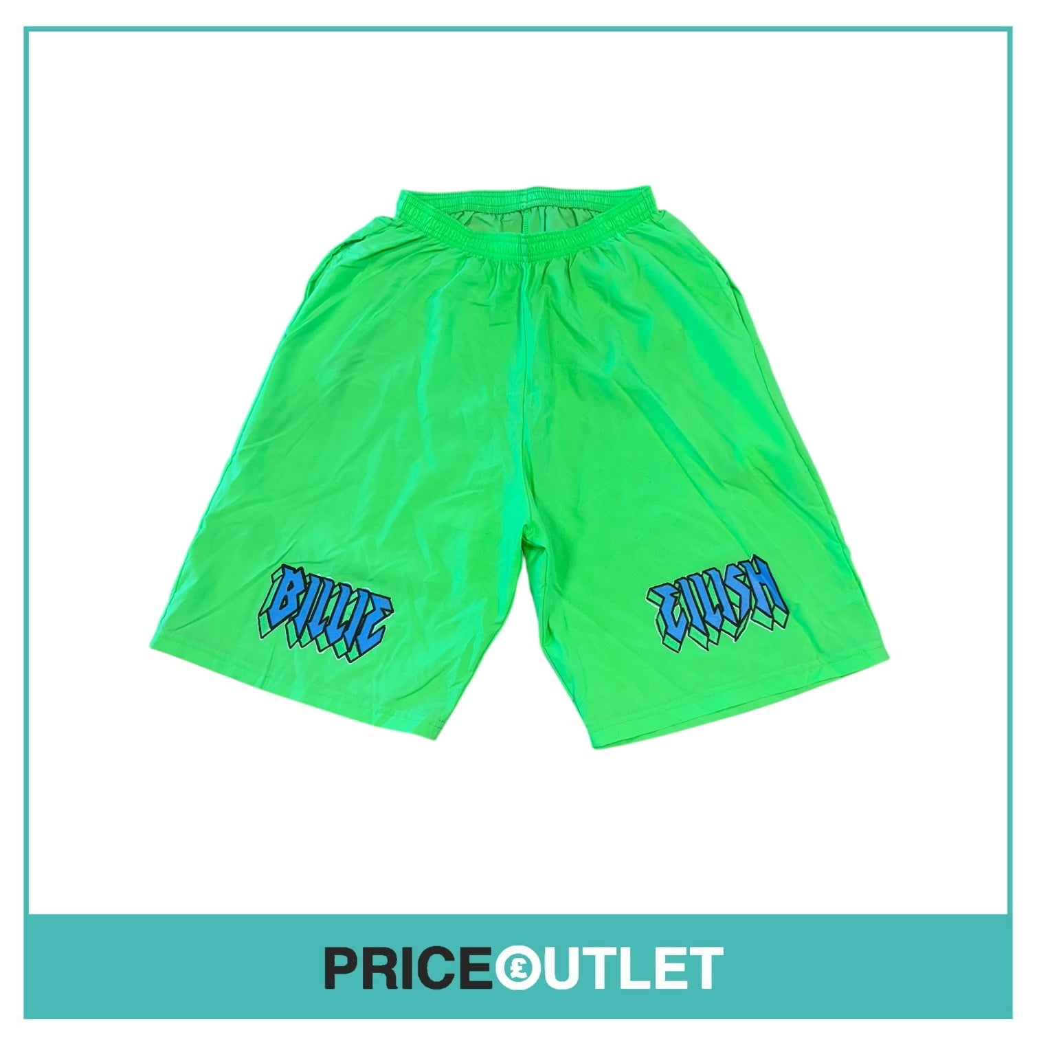 Billie Eilish When We Fall Asleep Tour Green Shorts - L