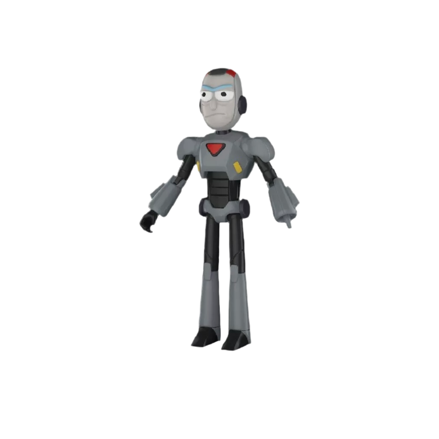 purge suit rick action figure on a white background